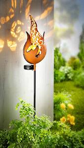 Solar-Gartenstecker "Fuego", LED Garten Beleuchtung Deko Gartendekoration