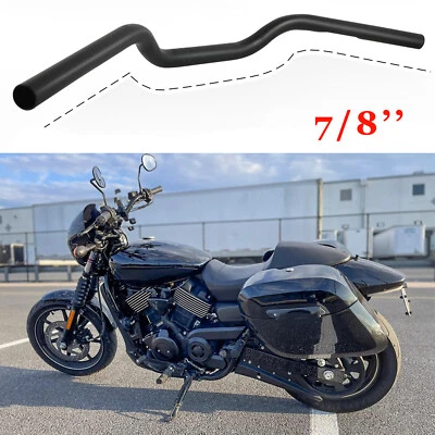 For Harley Street 750 500 7/8" 22mm Motorcycle Euro Tracker Handlebars Drag Bars - Image 1 of 4