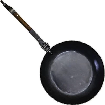 Medieval Heavy Duty Functional Outdoor Camping Cookware Kitchenware Folding Pan - Image 1 of 4