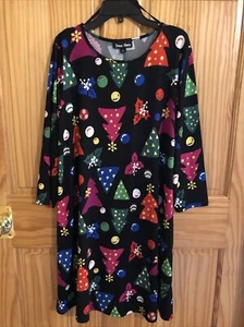 Dress Works Womens Medium Holiday Black Retail $30 (s-blk-51-14) - Picture 1 of 7