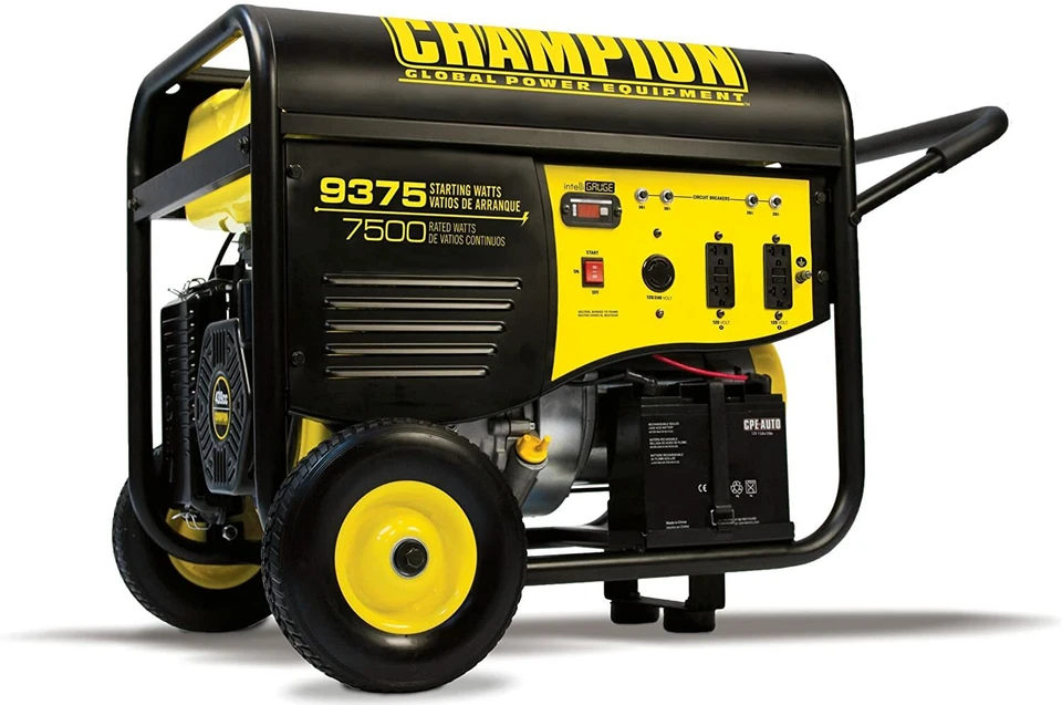 Champion 9,375-W Portable RV Ready Gas Powered Generator w/ Remote Start Home RV - Image 1 of 4