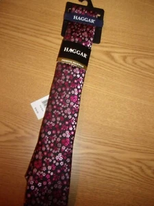 HAGGAR - MEN - NECK TIE - RED FLORAL - ONE SIZE     (RD-21-90) - Picture 1 of 4