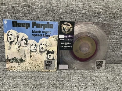 Type O Negative Deep Purple Highway Star 7" Lacuna Coil RSD Black Knight 45 New! - Image 1 of 4