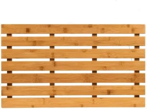 Bamboo Wooden Slatted NON Slip DuckBoard Rectangular Bathroom,BathMat/Shower Mat - Picture 1 of 12