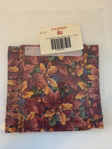 Longaberger Basket Handle Gripper Liner Fall Foliage Fabric New #2190376 NEW Cover