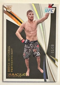 PANINI IMMACULATE UFC : RARE BRYCE MITCHELL ROOKIE CARD /10 2021 #53 - Picture 1 of 3
