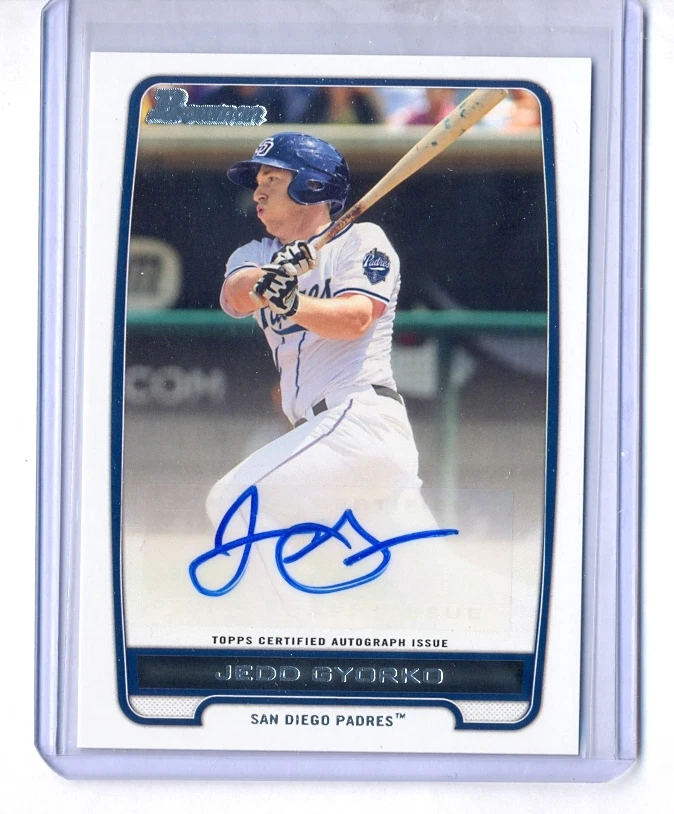 JEDD GYORKO 2012 BOWMAN AUTO ROOKIE RC CARDINALS - Image 1 of 1