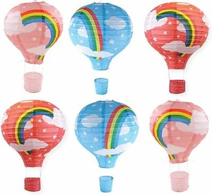 12" 1 x Hot Air Balloon Paper Lantern Birthday Party Wedding Decoration, Kid - Picture 1 of 5