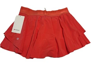 Nuevo con etiquetas Falda Falda Lululemon Court Rival HR Talla 10 Rosa Elastizada Pull on Tenis - Imagen 1 de 8