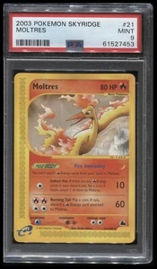 Pokemon Skyridge Moltres Rare #21 PSA 9 Mint - Picture 1 of 2