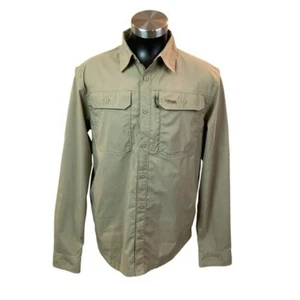 Sitka Gear Mens Large Refuge Button Down Shirt Khaki - Picture 1 of 13