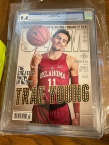 MARCH/APRIL 2018 TRAE YOUNG OKLAHOMA RC SLAM MAGAZINE #214 NO LABEL CGC 9.4 - Picture 1 of 2