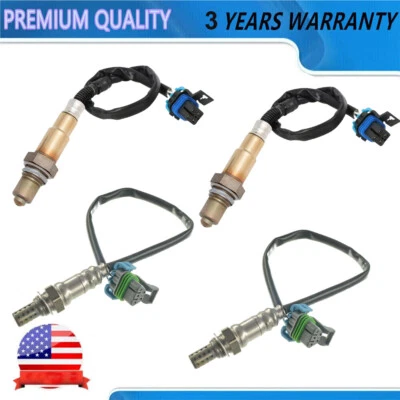 Juego de 4 sensores de oxígeno para Cadillac CTS Chevrolet Camaro 2010 2011 transmisión manual Foto 1 de 4