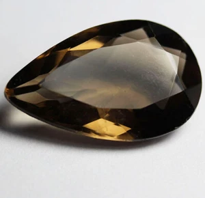  RAUCHQUARZ 28x18 Tropfen 26,5,0Ct. - Bild 1 von 1