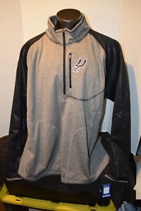 San Antonio Spurs NBA GIII Carl Banks Size 5XL NWT Light Weight 1/2 zip Jacket