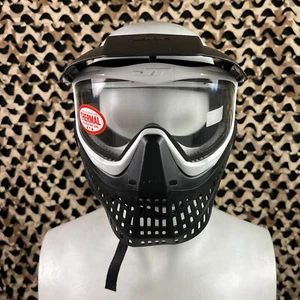 NEW Jt ProFlex Thermal Paintball Mask - Black/White w/ Clear Lens - Picture 1 of 6