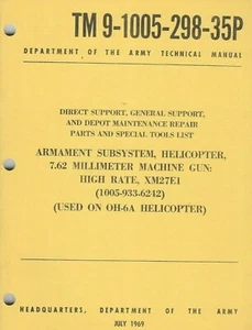 Historical book for Helicopter Armament Subsystem, 7.62mm MG, XM27E1,Depot Parts - Picture 1 of 1