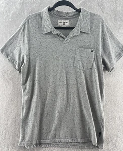 Billabong Shirt Boys Sz L Light Gray Pocket Short Sleeve Polo - Picture 1 of 10