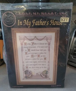 ❤️ Kit Punto de Cruz Contado 'EN CASA DE MI PADRE' CSL-56, Cross My Heart 1992 - Imagen 1 de 3