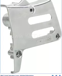 'Mini' Front Sprocket Cover YAMAHA, SR400, SR500, TT500, XT500, Polished - Picture 1 of 4