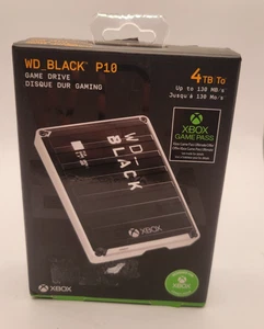 Western Digital Game Drive WD_Black P10 4TB External HDD WDBA5G0040BBK-WESN - Picture 1 of 10
