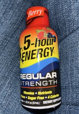 Bebida energética 5 horas 12 piezas fuerza regular bayas caja de 12 Foto 1 de 4