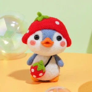Duckling Needle Felting Kit. Wizardi DIY Wool Craft Kit F07N8-W67 - Picture 1 of 2