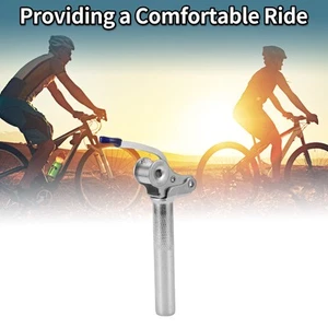 Bike Seat Posts 25.4x150mm Electric Bicycles Battery Anti‑Theft Silver Tone - Picture 1 of 8