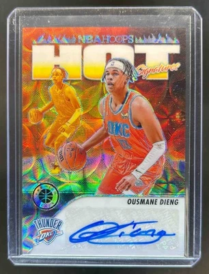 2023-24 Panini Hoops Premium Stock Ousmane Dieng Hot Signatures Auto #47/75 - Image 1 of 2