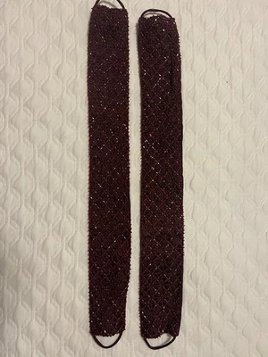 Corbatas de cortina con cuentas Pottery Barn borgoña  Foto 1 de 4