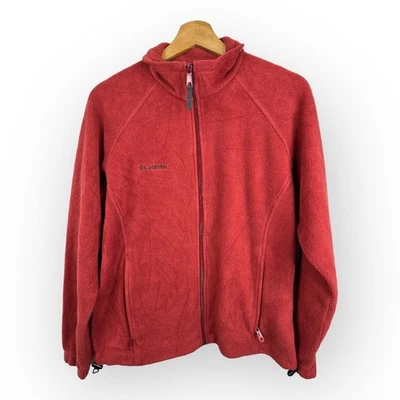 Jaqueta feminina Columbia tamanho médio molas benton lã com zíper caminhada - Imagem 1 de 4