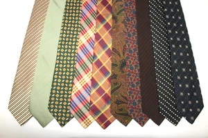 LOT OF 10 BARTON 100% silk ties. Made in Italy F82717 - Picture 1 of 2