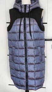 Bernardo Weste Eco Plume grün gesteppt Kapuze lang wattiert seitlicher Reißverschluss - Bild 1 von 17