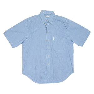 BEN SHERMAN Mens Plain Shirt Blue M - Picture 1 of 6