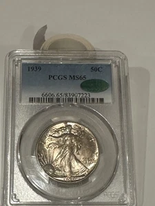 1939 Walking Liberty Half MS-65 PCGS CAC - Picture 1 of 5