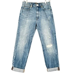 Juicy Couture Black Label Girlfriend Blue Distressed Cuffed Hem Jeans Gr. 29 - Bild 1 von 10