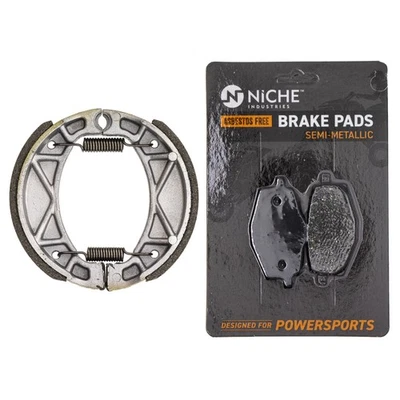 Brake Pad with Shoe Set for Yamaha XT225 4BE-W253E-00 Front Rear Semi-Metallic - Image 1 of 4