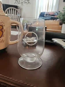 Lufthansa German Airlines Airline Wine Glass 3 3/4" Tall Clear  - Picture 1 of 3