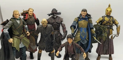 Lote de figuras de acción El Señor de los Anillos 2002 Toybiz algunos accesorios  Foto 1 de 4