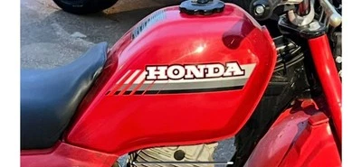 1986 Honda 250ES Big Red Gas Fuel Tank Steel Serwa Reproduction New - Image 1 of 4