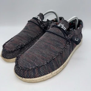 Hey Dude Herren Wally Sox BLAU/ORANGE Schuhe Slipper Größe US 8 - Bild 1 von 13