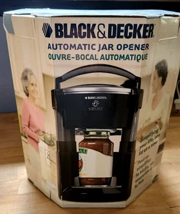 New in Box Black & Decker Lids Off Automatic Jar Opener JW200B Black - Picture 1 of 9