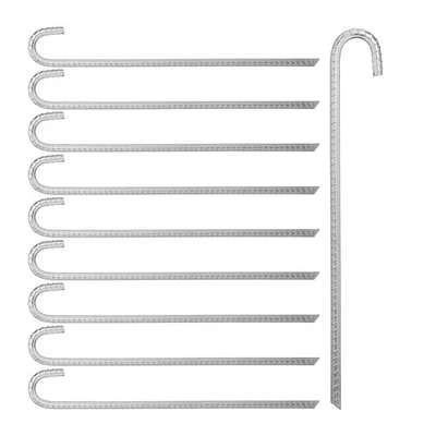 Picchetti per il terreno Puntali di ancoraggio 430 g Argento Chiodi per tende - Immagine 1 di 4