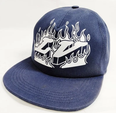 Louis Vuitton LV Navy Blue Flame Baseball Hat Cover Cap MX 1220 Made in Italy - Image 1 of 4