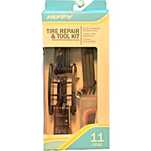 Huffy Premium Series Bicycle Tire Repair & Tool Kit 11 Piece Bike Repair Set - Picture 1 of 3