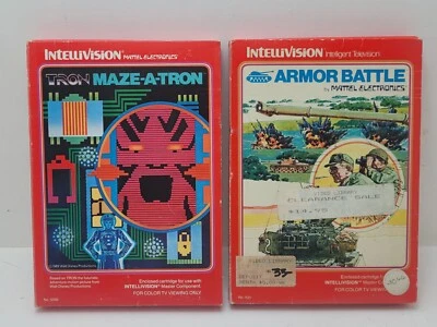 Intellivision Armor Battle & Tron Maze-A-Tron - Image 1 of 4