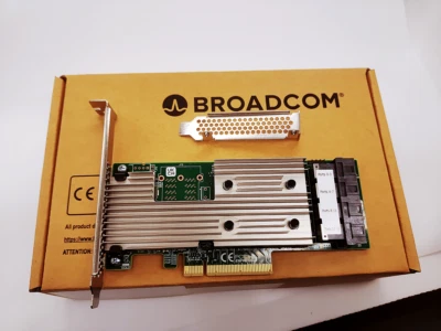 NEW Broadcom LSI 9305-16i SATA/SAS HBA Controller Card 12Gbps PCIe Avago IT Mode - Image 1 of 3