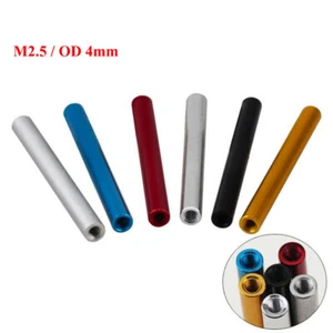 M2,5/OD 4 mm Aluminiumlegierung Runde Abstandssäule Mutter Gewinde Stecker Hülse - Bild 1 von 11