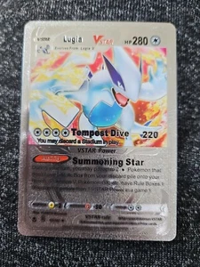 Lugia VStar HP280 Silver Foil Fan Art Textured Collector Pokemon Card 139/195  - Picture 1 of 3