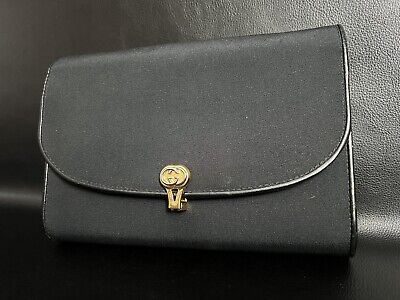 Vintage Gucci Tasche Handtasche~ Abendtasche ~ GG  Schwarz Tasche Ca.22cm • 299€